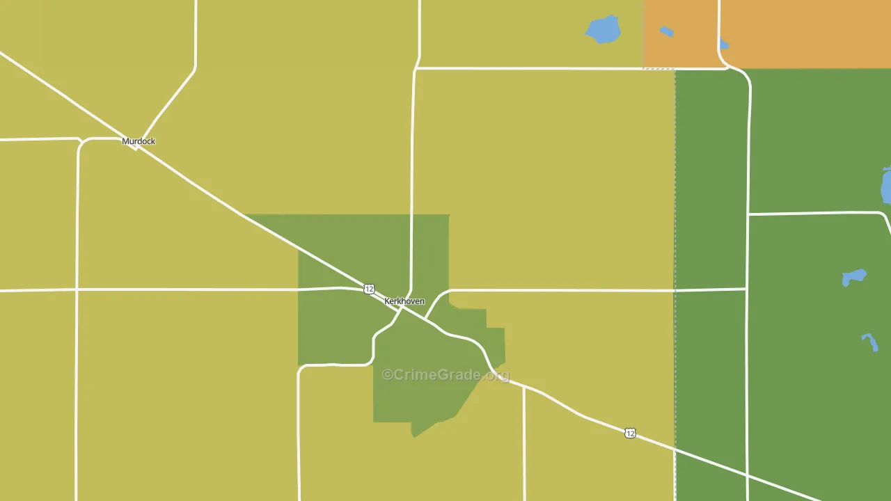 Kerkhoven, MN Map of Arson Rates