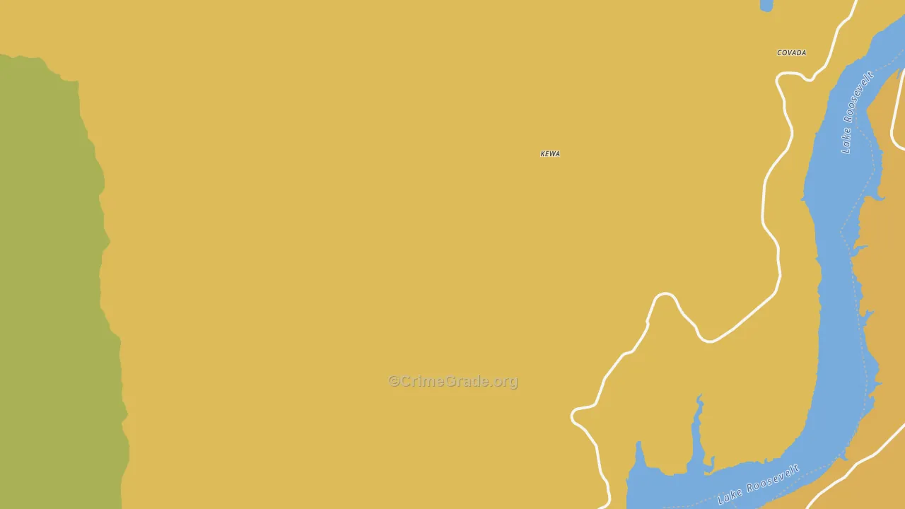 Kewa, WA Map of Arson Rates