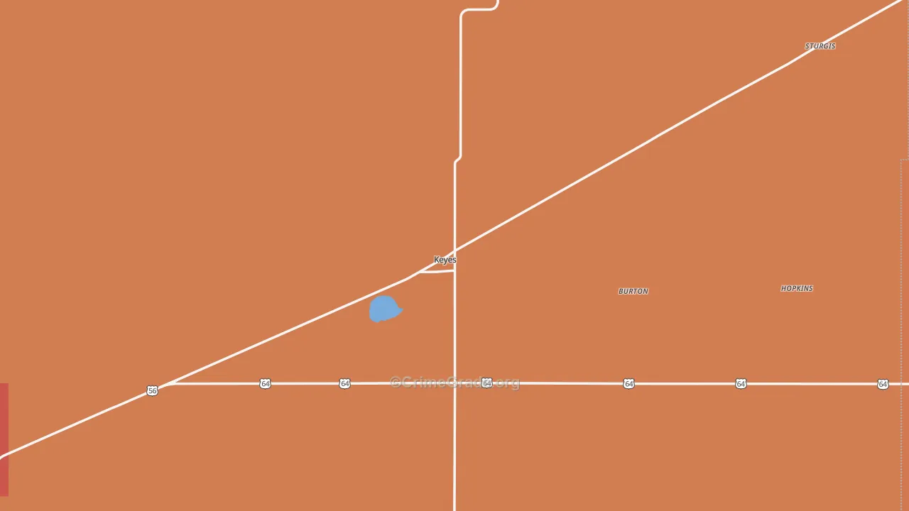 Keyes, OK Map of Arson Rates