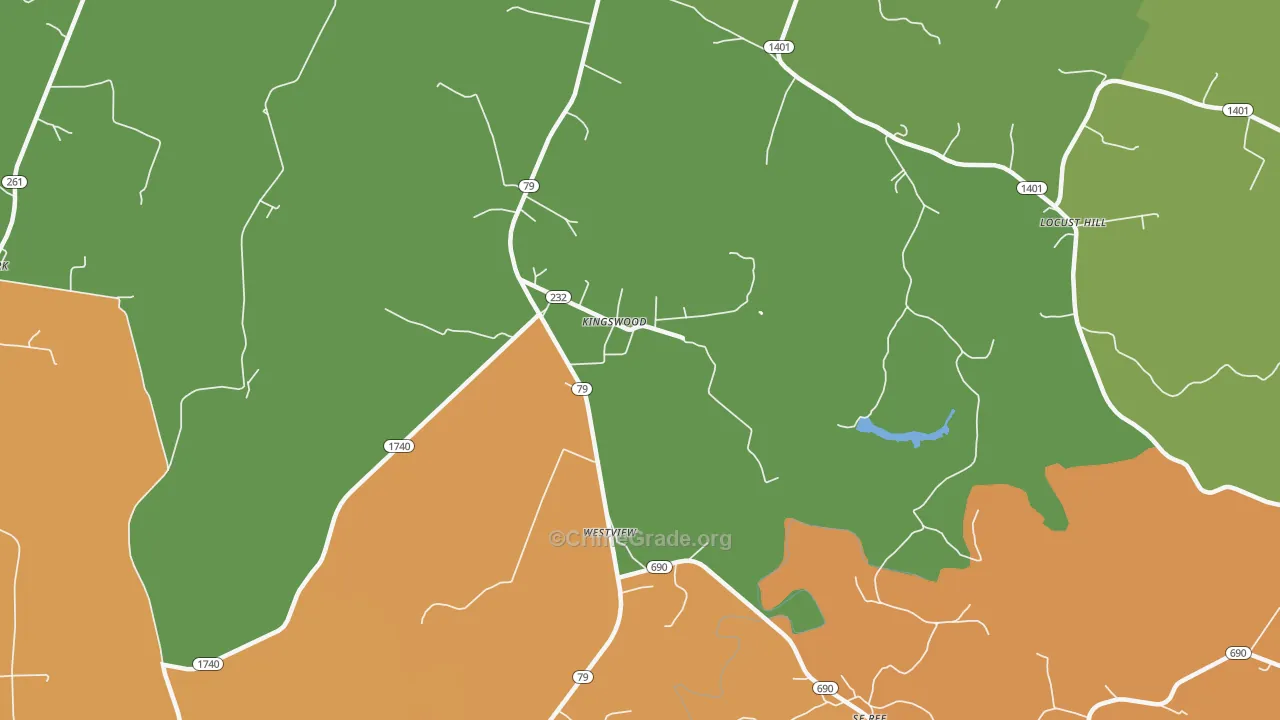 Kingswood, KY Map of Arson Rates