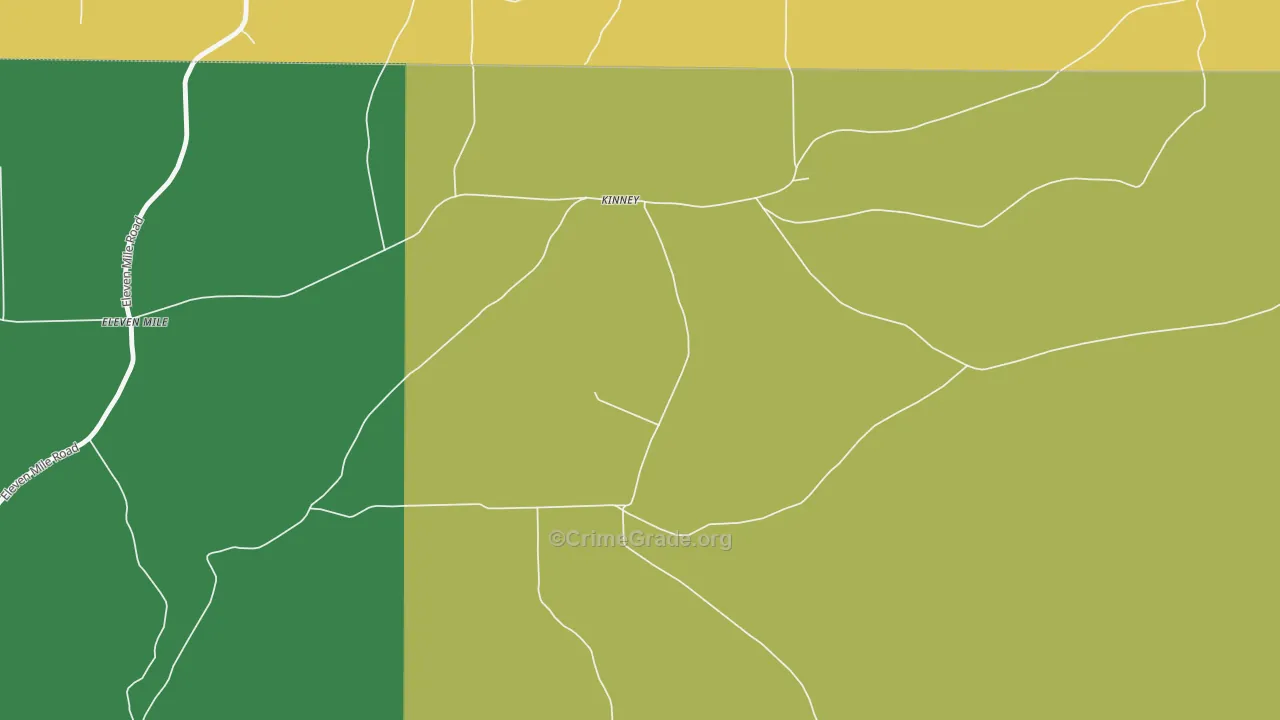 Kinney, PA Map of Arson Rates
