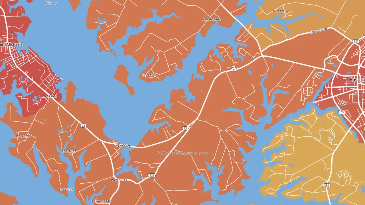 Kirkham, MD Map of Arson Rates