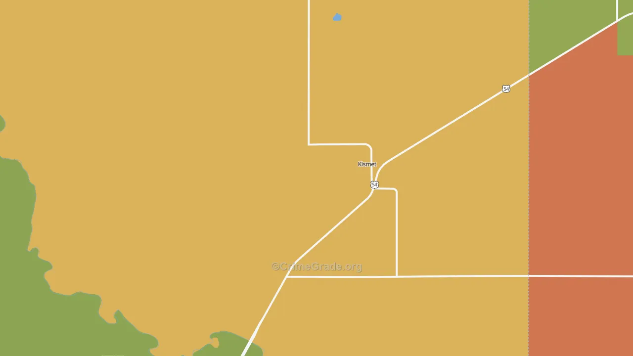 Kismet, KS Map of Arson Rates