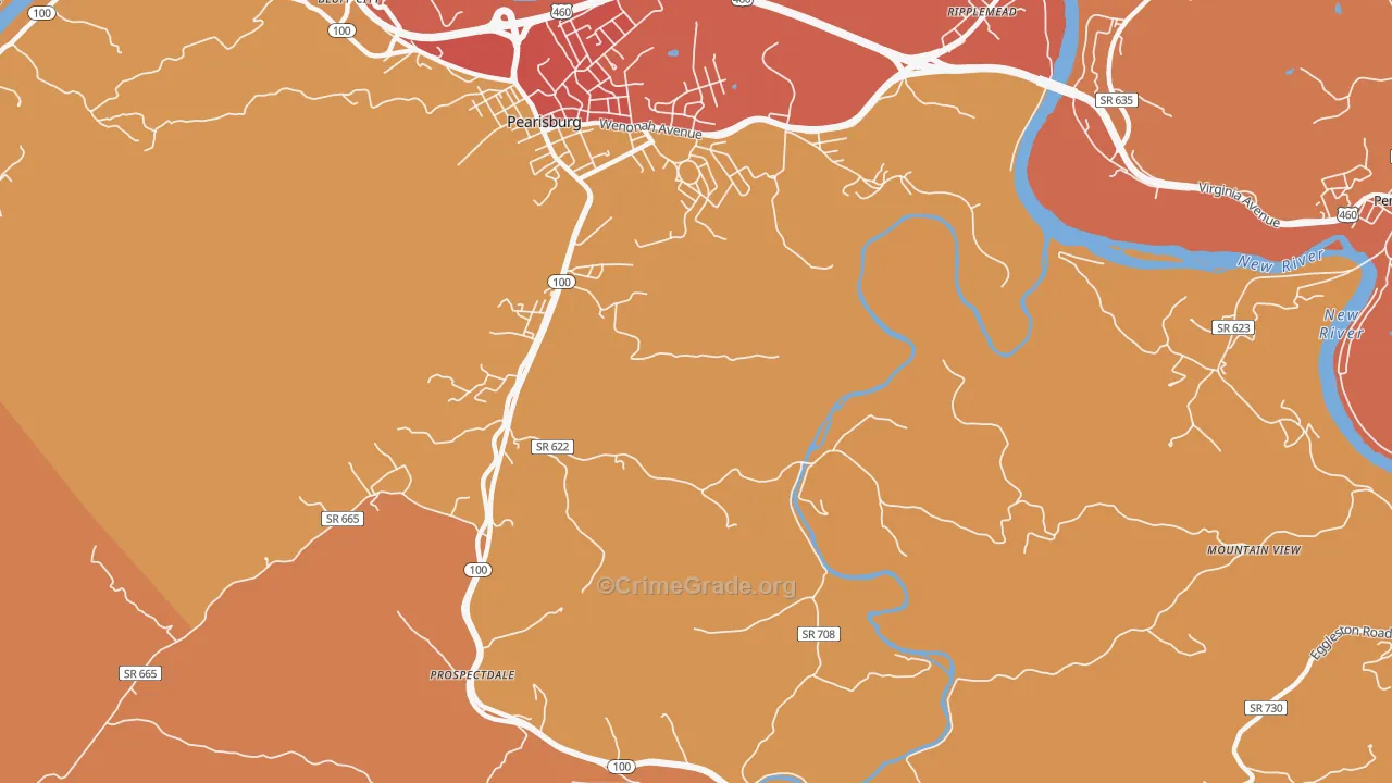 Klotz, VA Map of Arson Rates