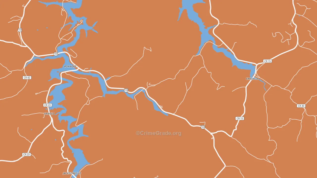 Knawl, WV Map of Arson Rates