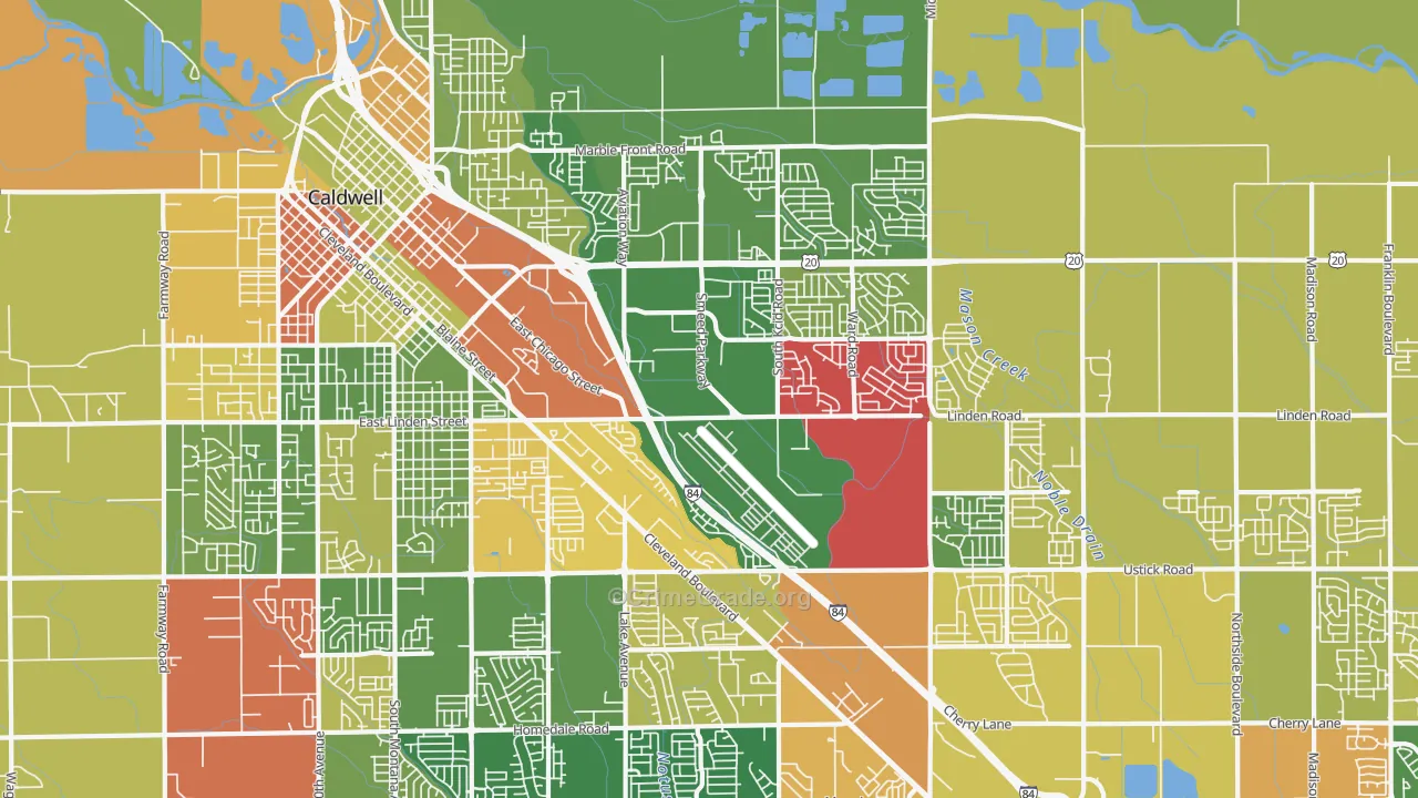 Knowlton Heights, ID Map of Arson Rates