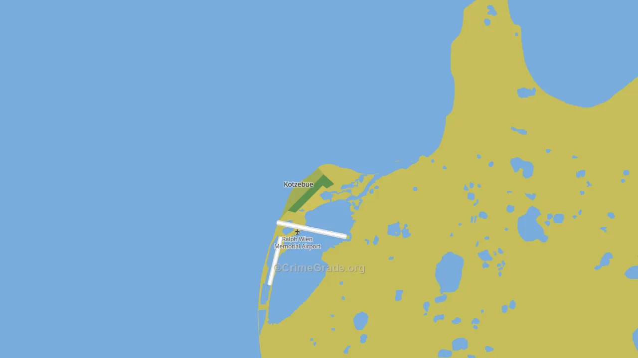 Kotzebue, AK Map of Arson Rates