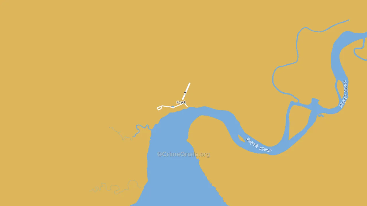 Koyuk, AK Map of Arson Rates