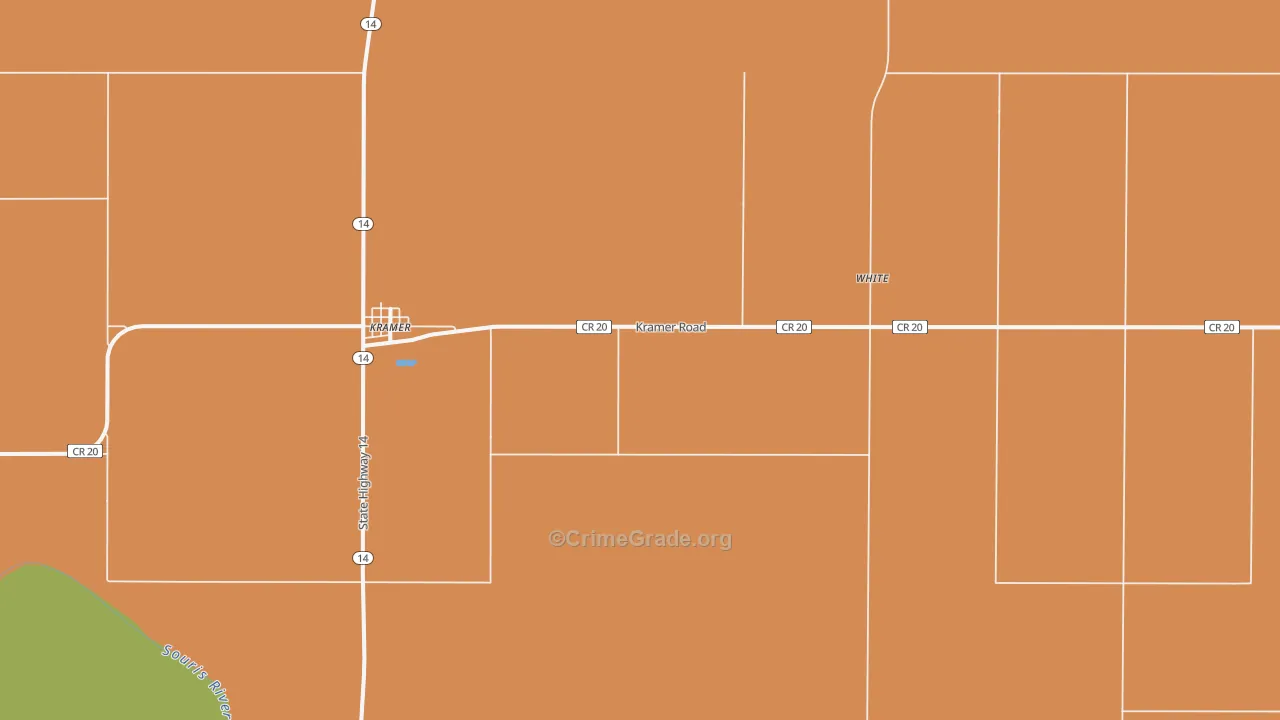 Kramer, ND Map of Arson Rates