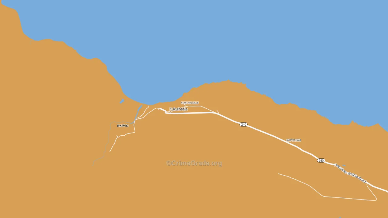 Kukuihaele, HI Map of Arson Rates
