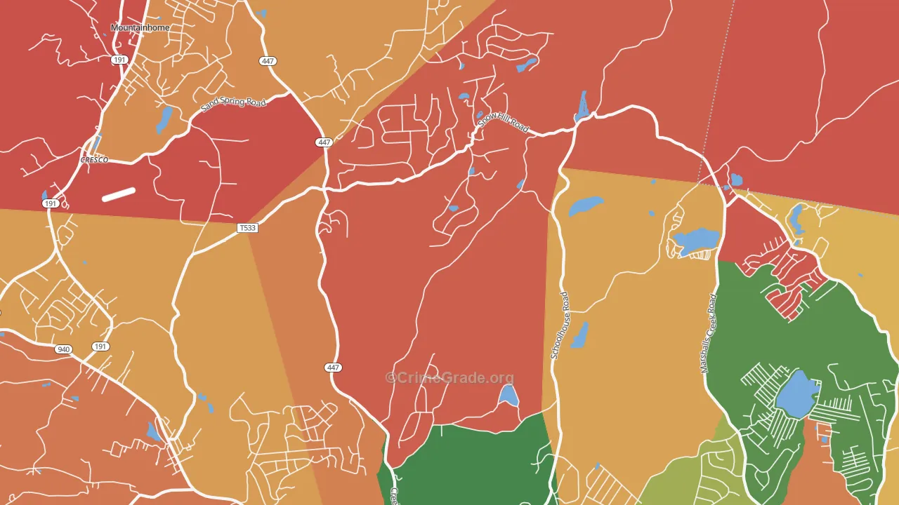 La Anna, PA Map of Arson Rates