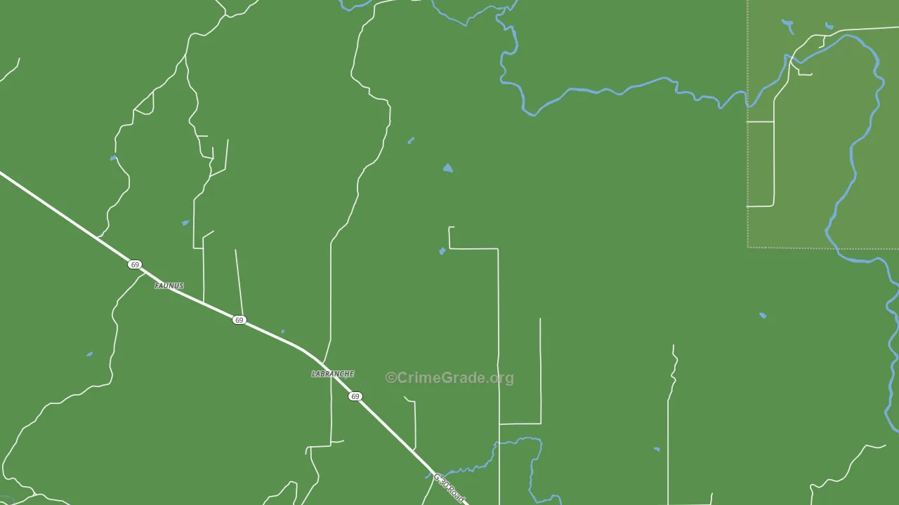 La Branch, MI Map of Arson Rates