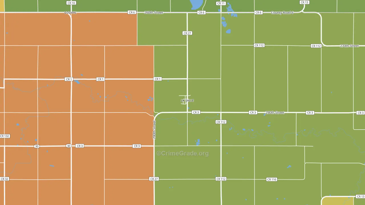 La Salle, MN Map of Arson Rates