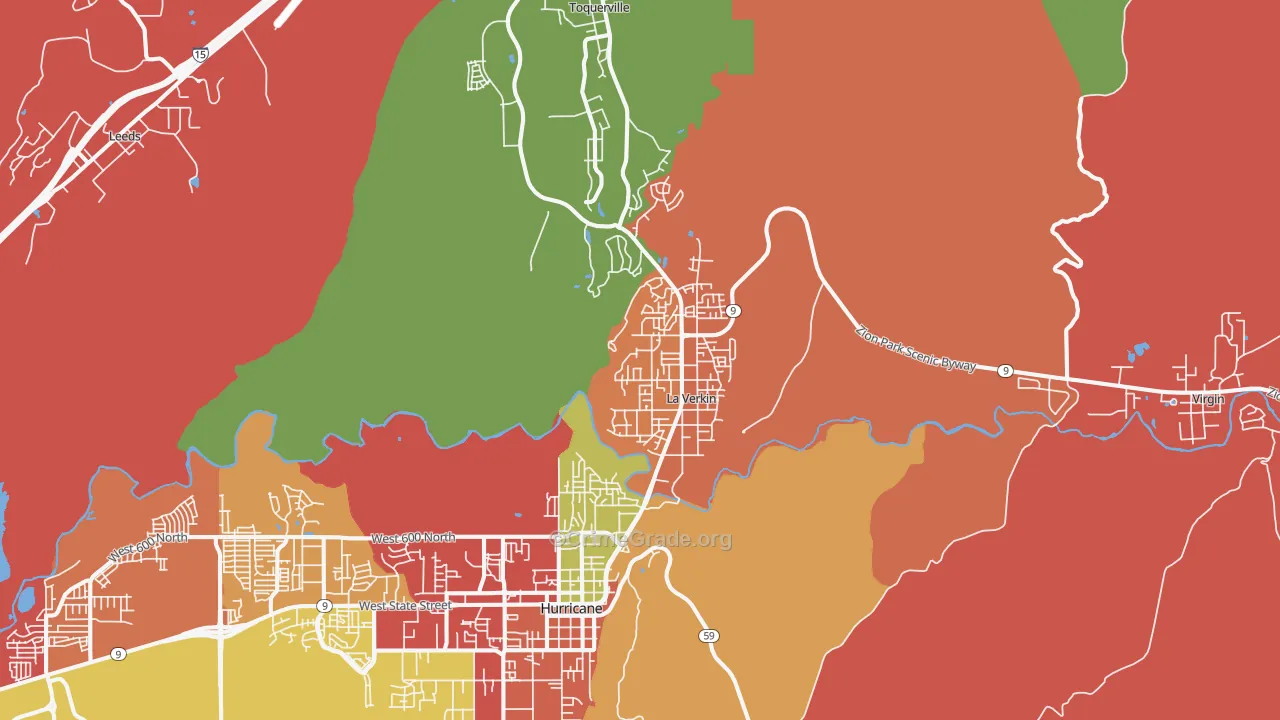 La Verkin, UT Map of Arson Rates