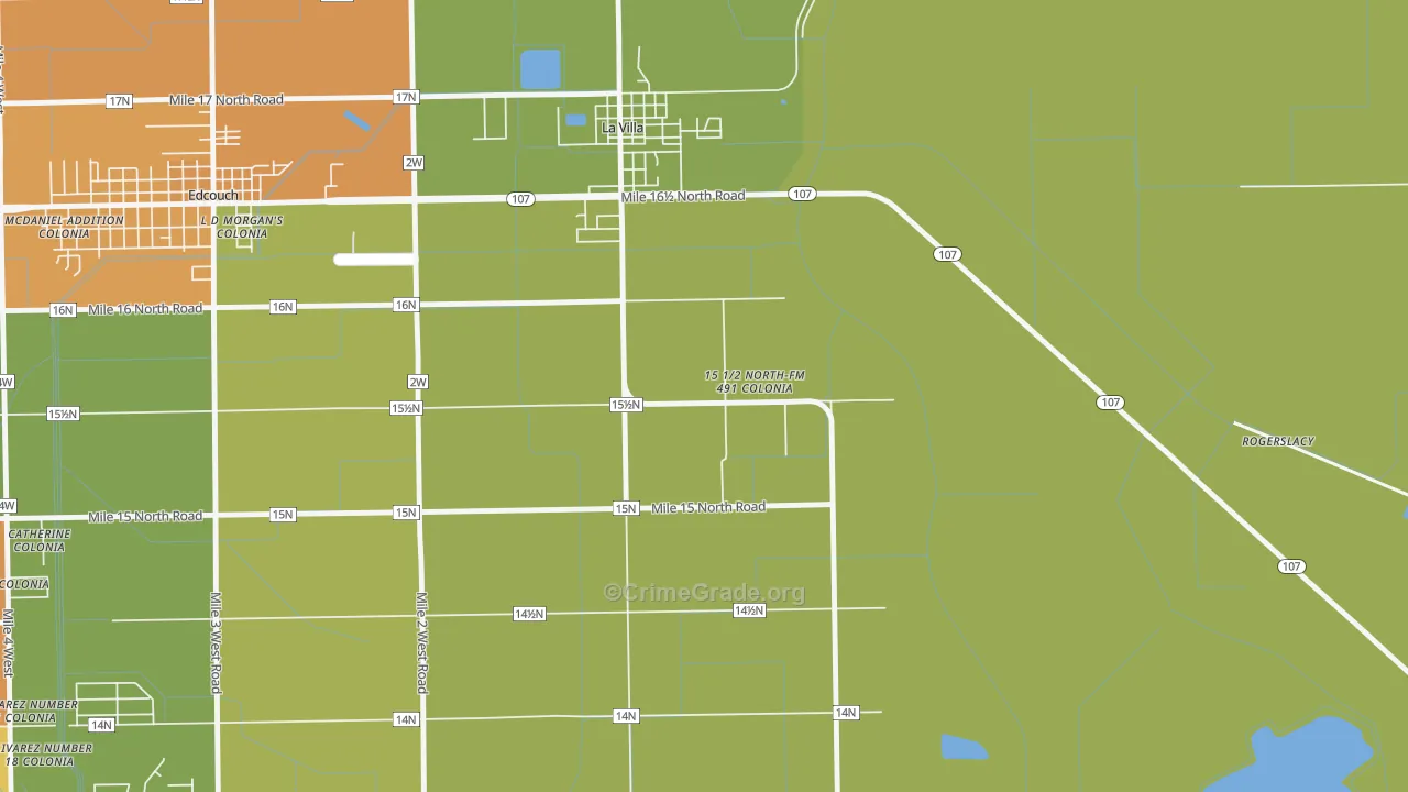 Laguna Seca, TX Map of Arson Rates