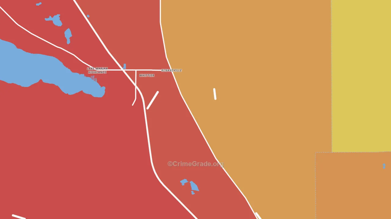 Lake Marian Highlands, FL Map of Arson Rates