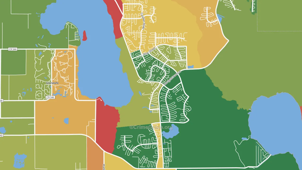 Lake Marion Village, Poinciana, FL Map of Arson Rates