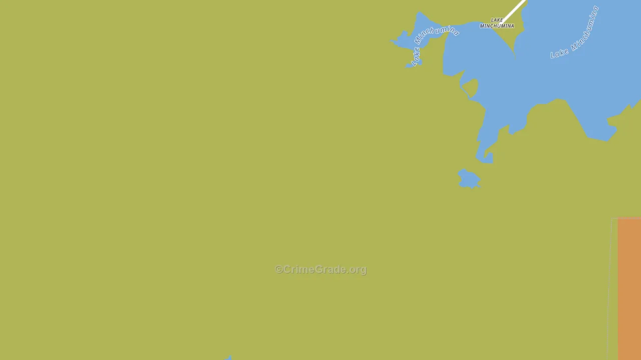 Lake Minchumina, AK Map of Arson Rates