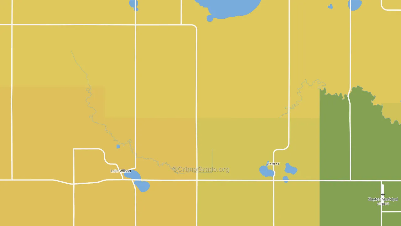 Lake Wilson, MN Map of Arson Rates