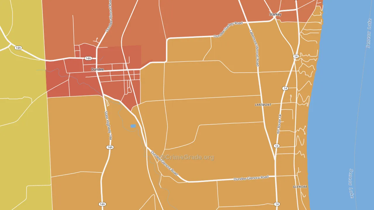 Lakemont, NY Map of Arson Rates