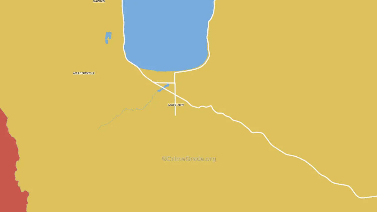 Laketown, UT Map of Arson Rates