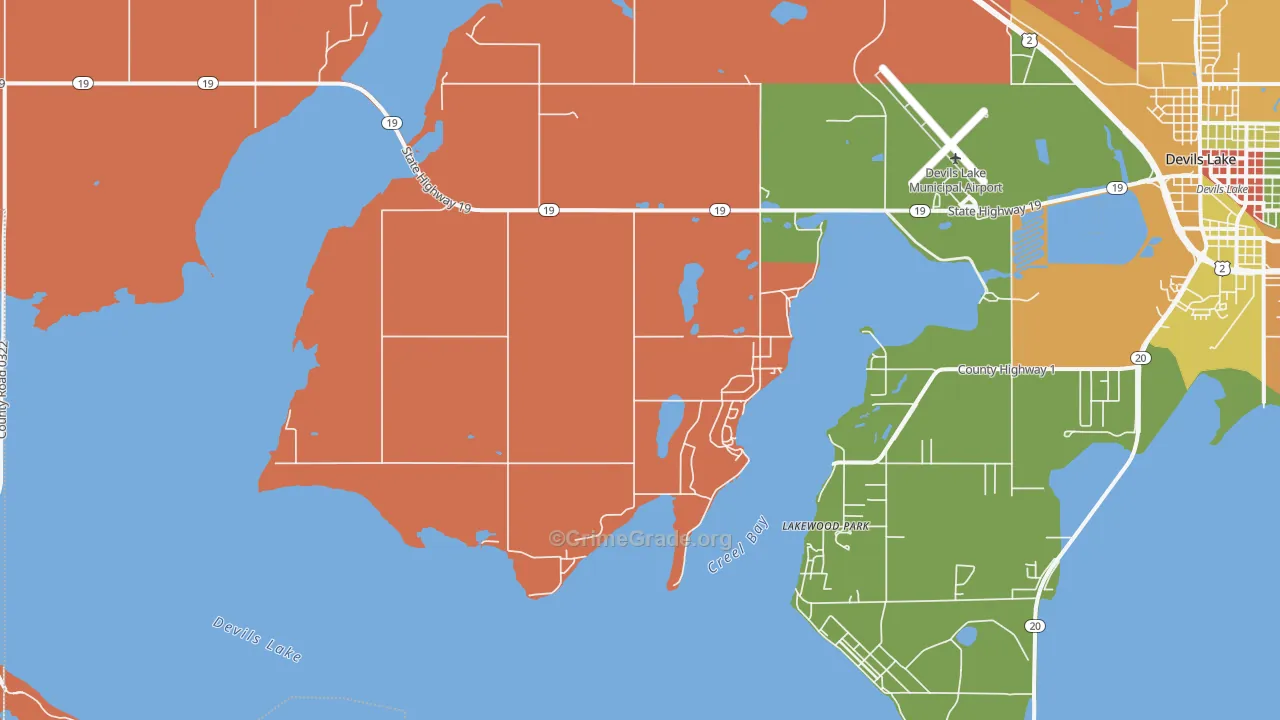 Lakewood Park, ND Map of Arson Rates