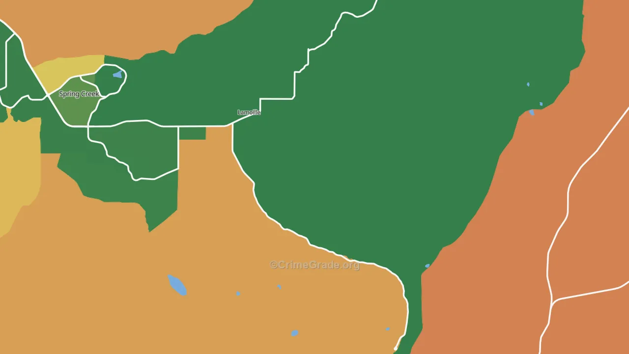 Lamoille, NV Map of Arson Rates