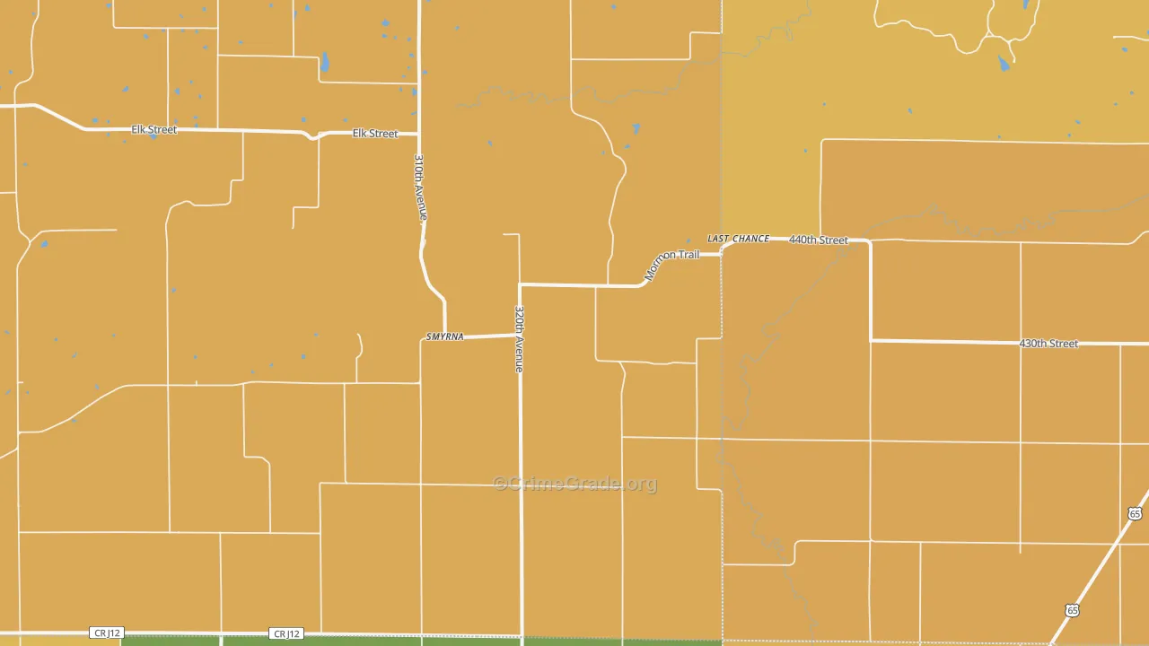 Last Chance, IA Map of Arson Rates