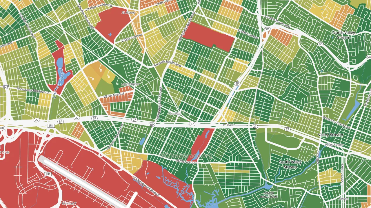 Laurelton, Queens, NY Map of Arson Rates