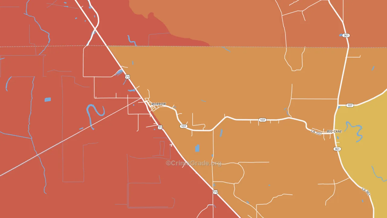 Le Moyen, LA Map of Arson Rates