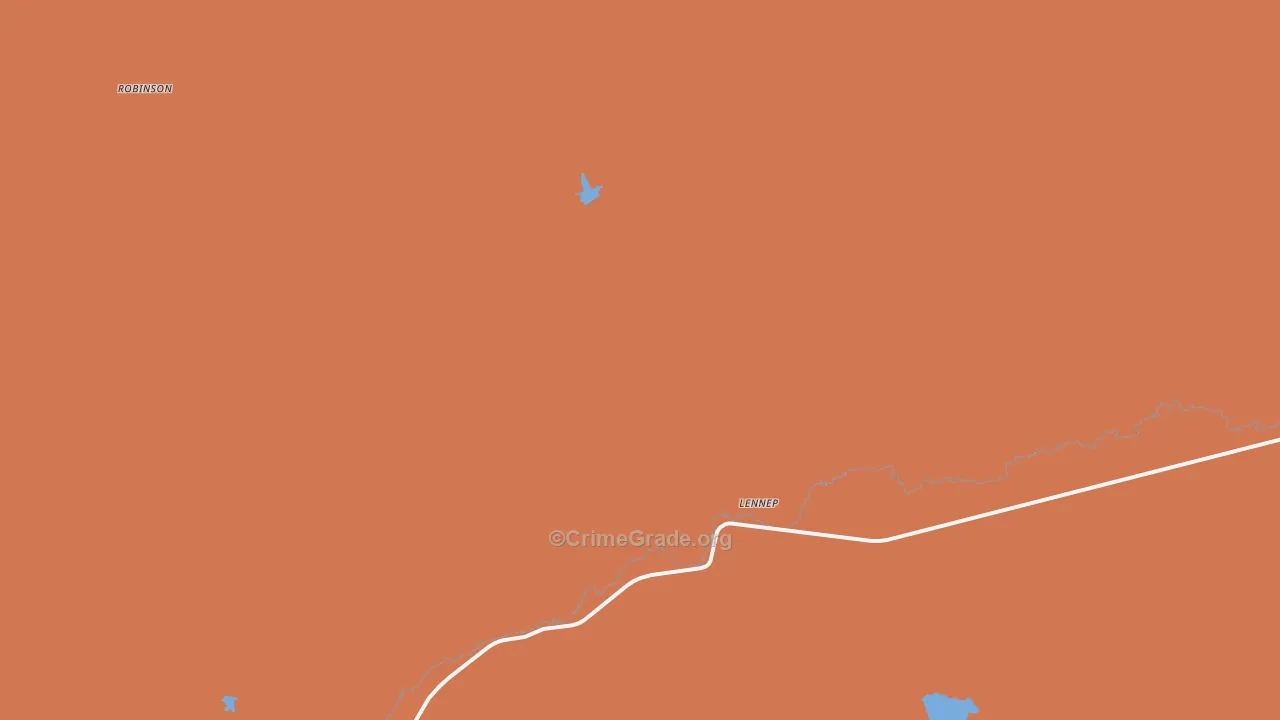 Lennep, MT Map of Arson Rates