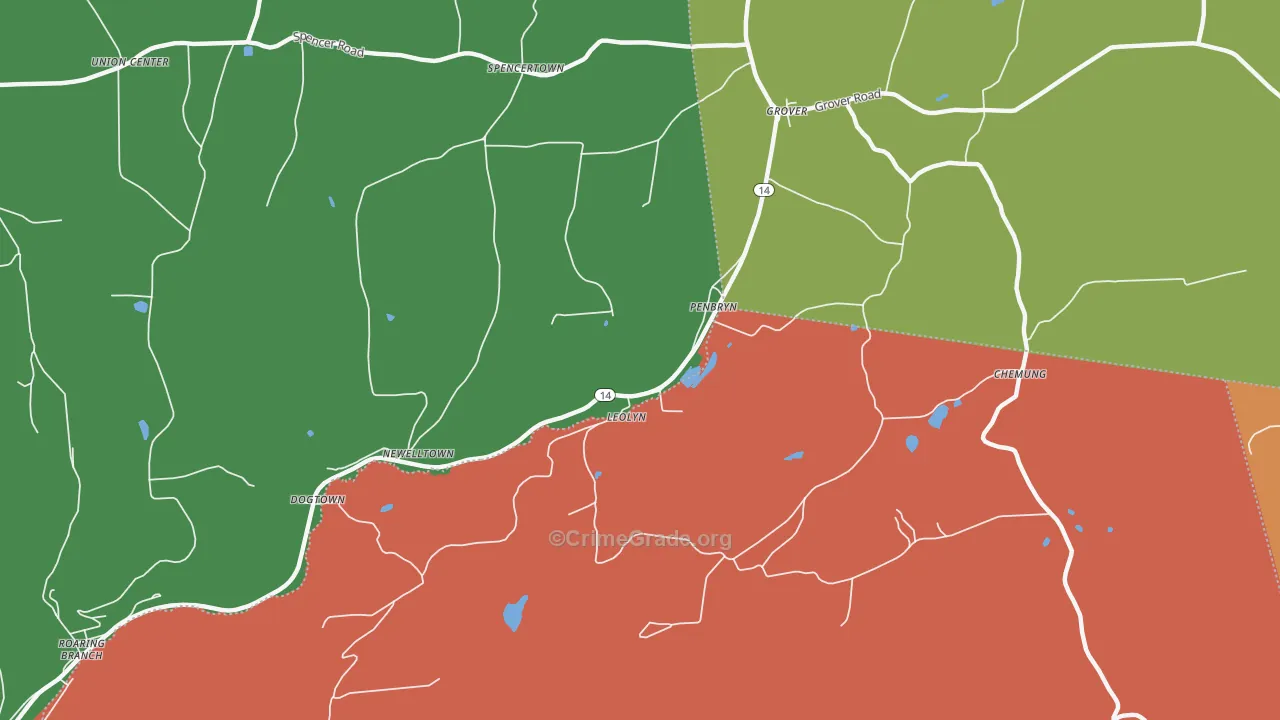 Leolyn, PA Map of Arson Rates