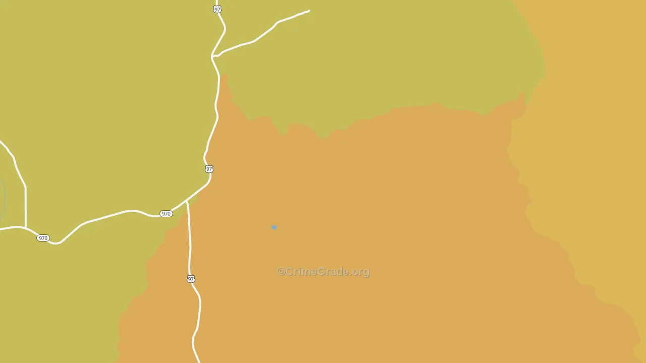 Liberty, WA Map of Arson Rates