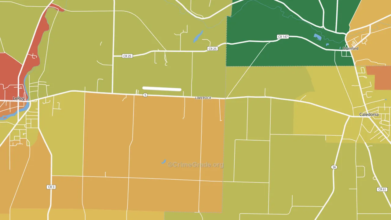 Limerock, NY Map of Arson Rates