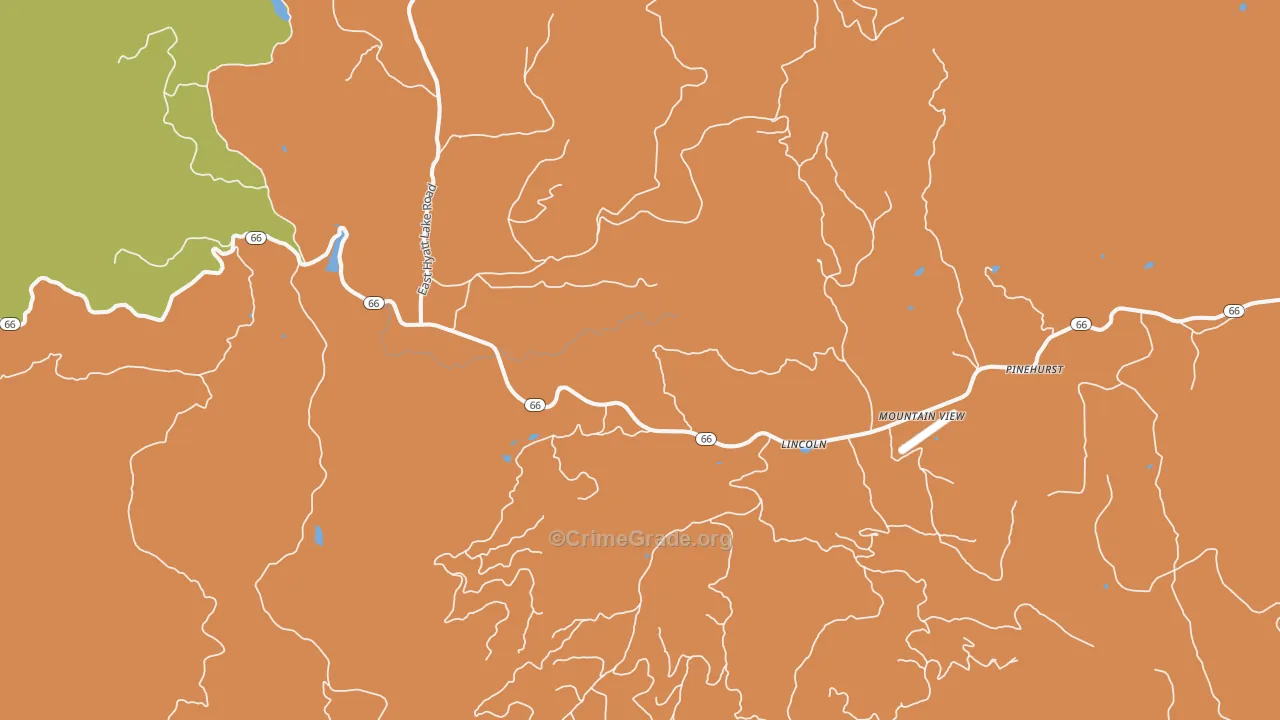 Lincoln, OR Map of Arson Rates
