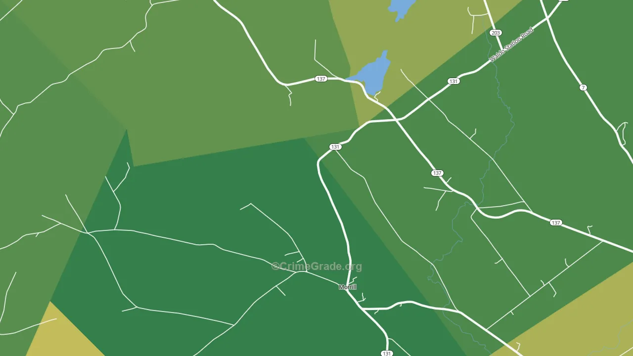 Lincolnville Center, ME Map of Arson Rates