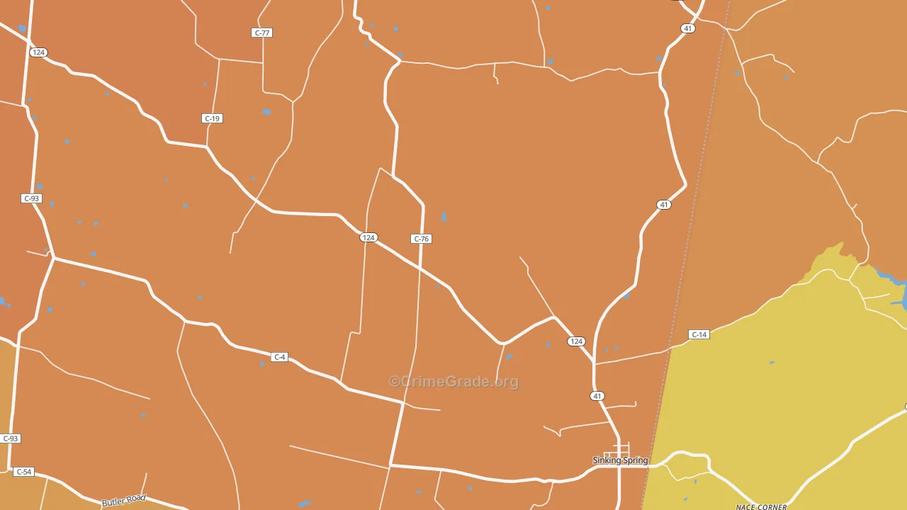 Lincolnville, OH Map of Arson Rates