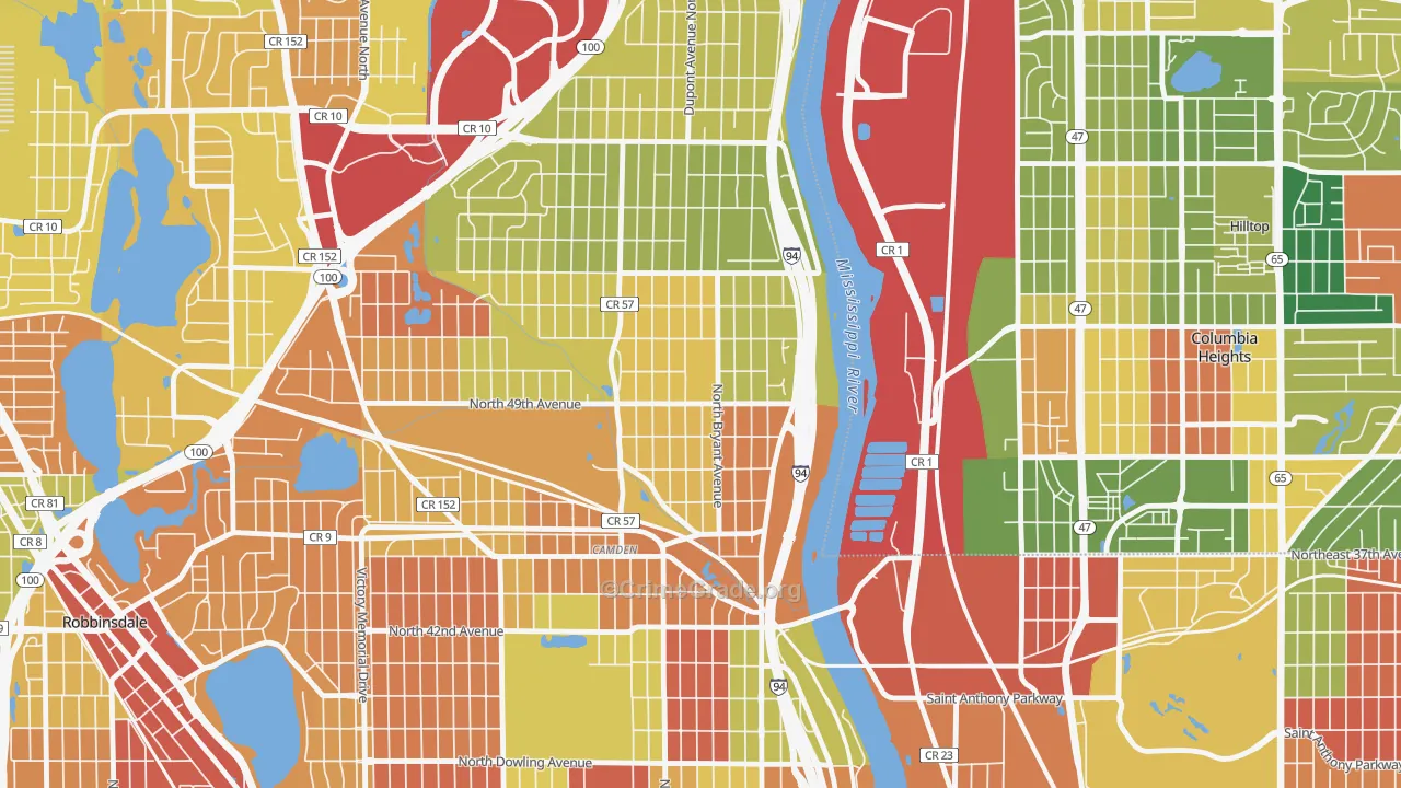 Lind-Bohanon, Minneapolis, MN Map of Arson Rates