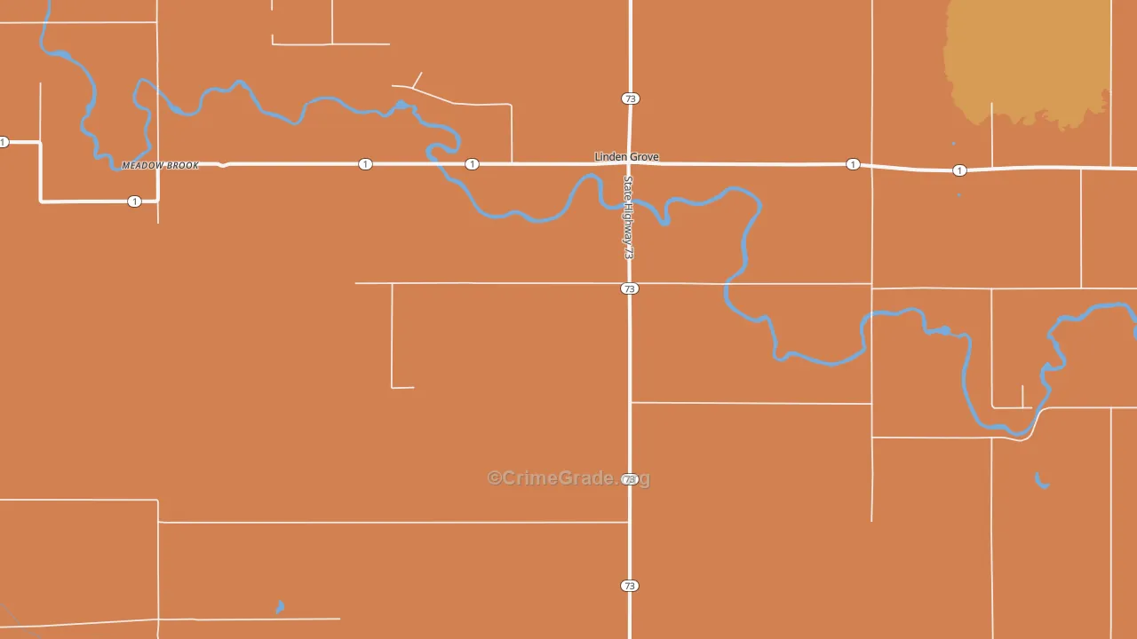 Linden Grove, MN Map of Arson Rates
