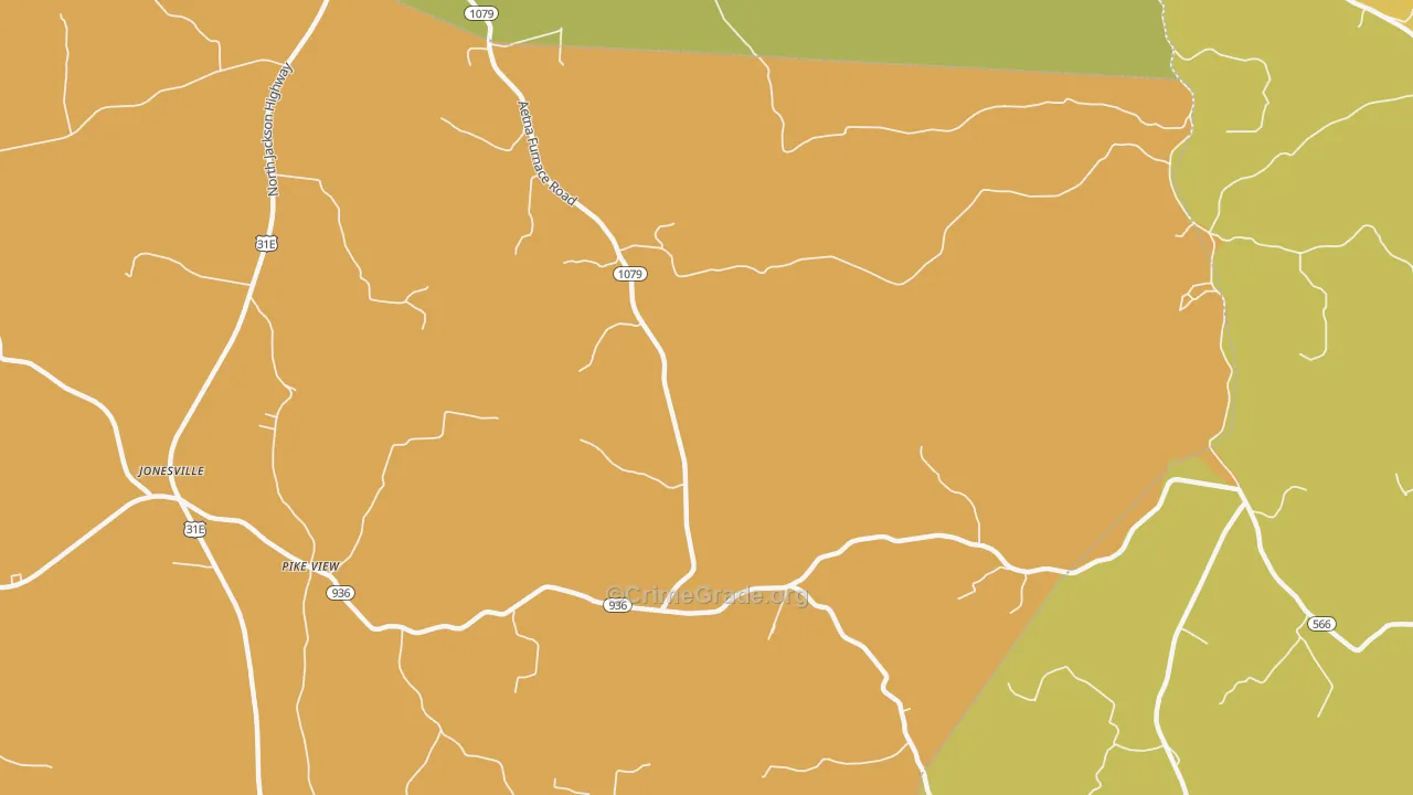 Linwood, KY Map of Arson Rates