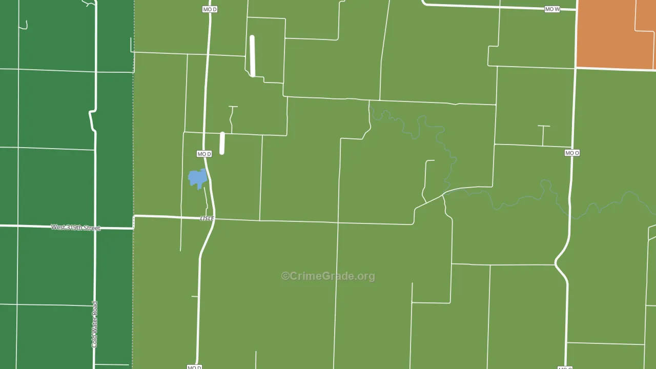 Lisle, MO Map of Arson Rates