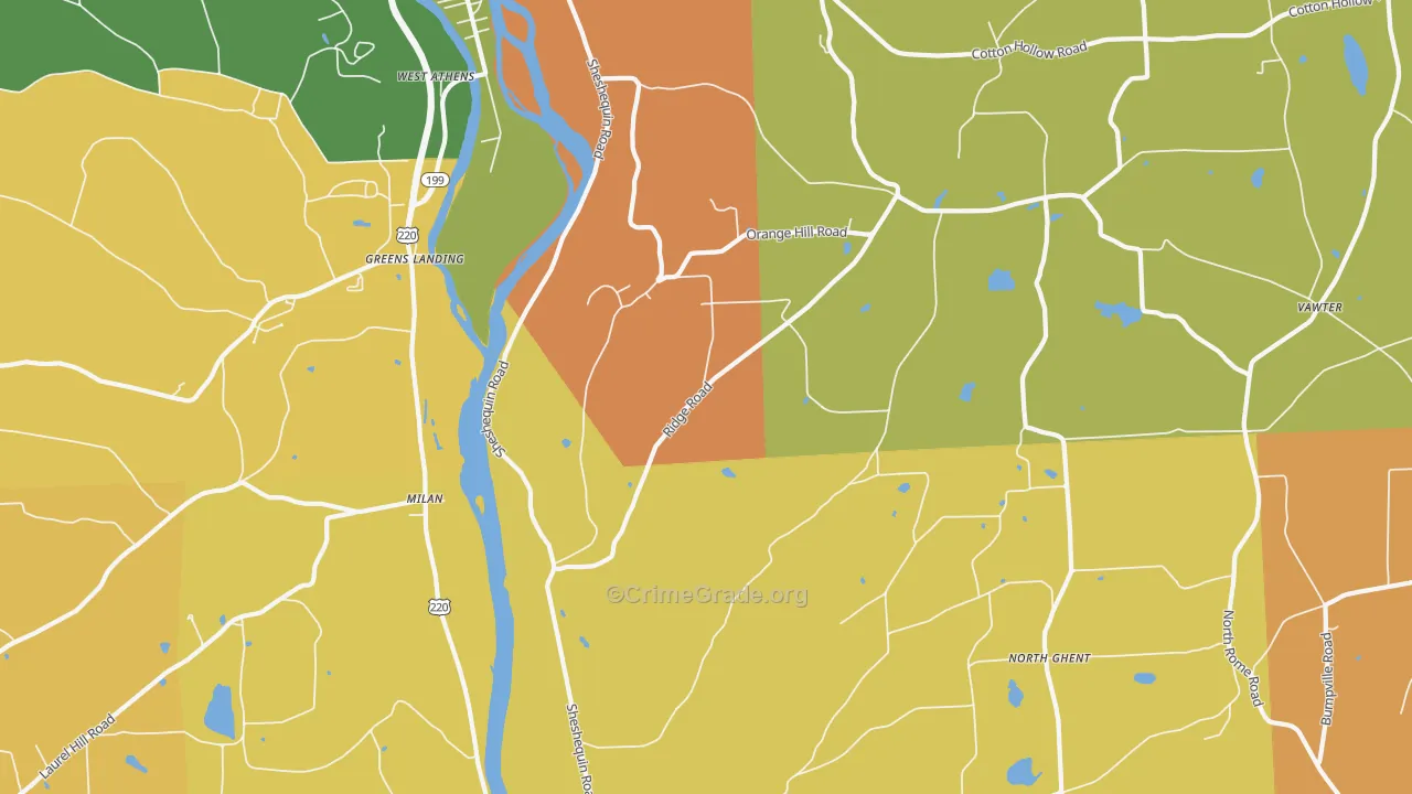Litchfield, PA Map of Arson Rates