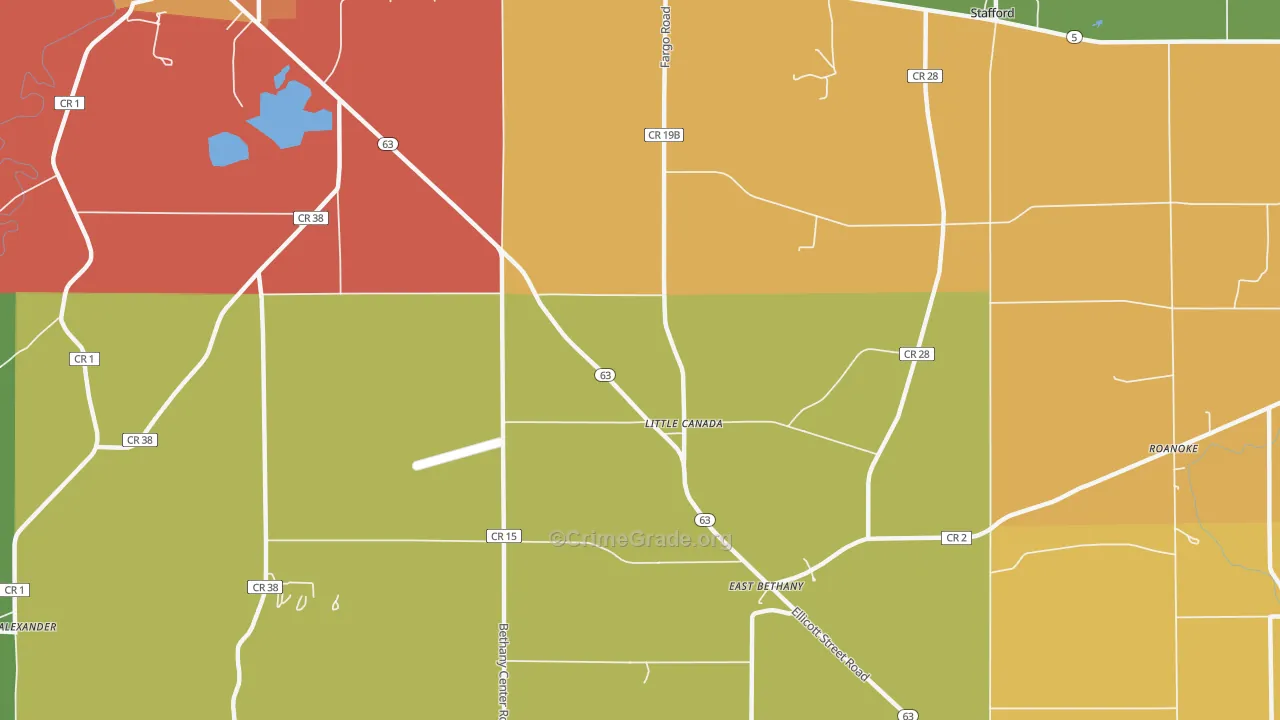 Little Canada, NY Map of Arson Rates