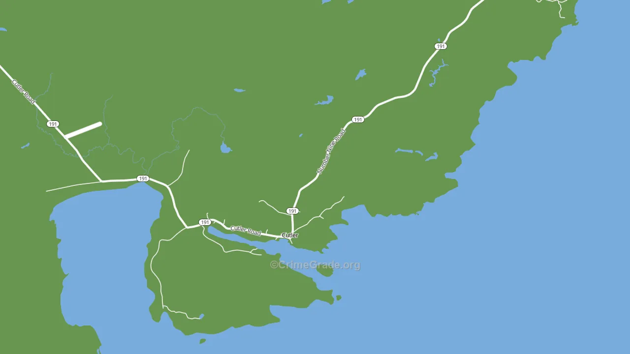 Little Machias, ME Map of Arson Rates