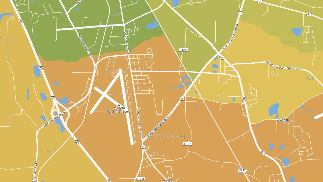 Little Miami, GA Map of Arson Rates