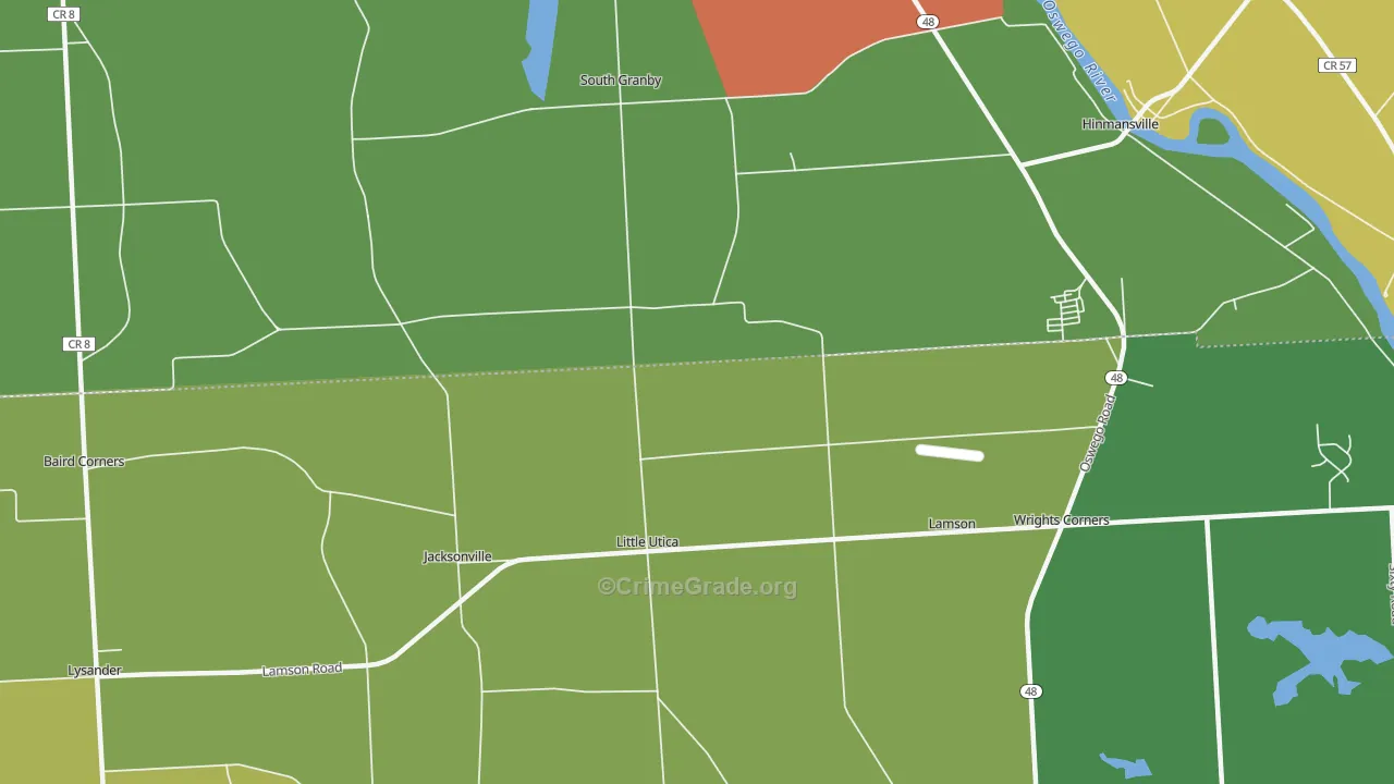 Little Utica, NY Map of Arson Rates