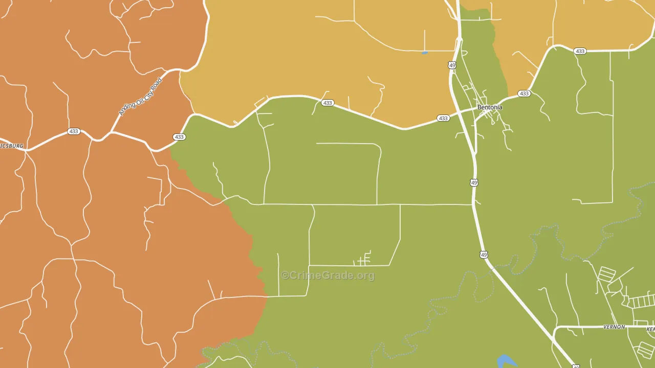Little Yazoo, MS Map of Arson Rates