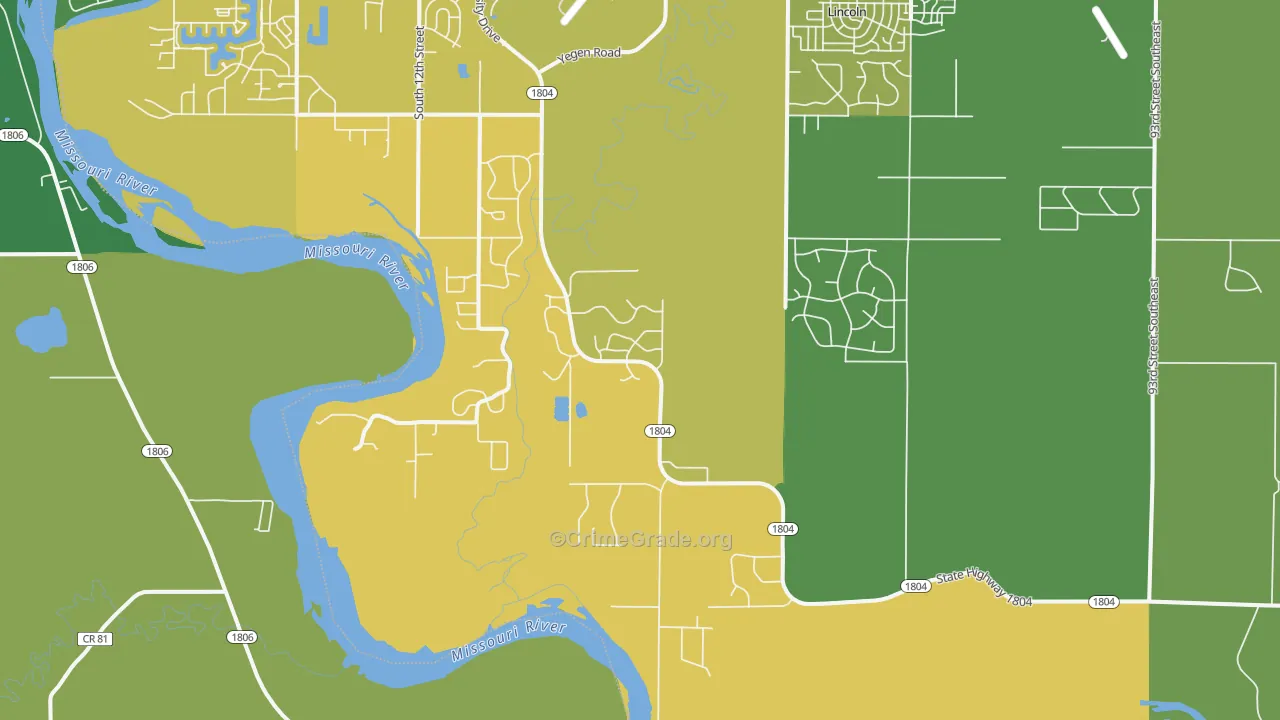 Livona, ND Map of Arson Rates