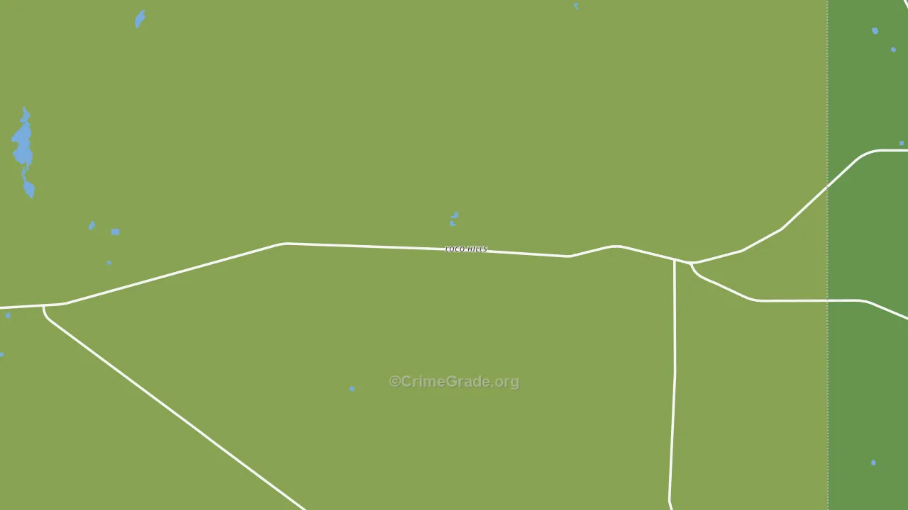 Loco Hills, NM Map of Arson Rates