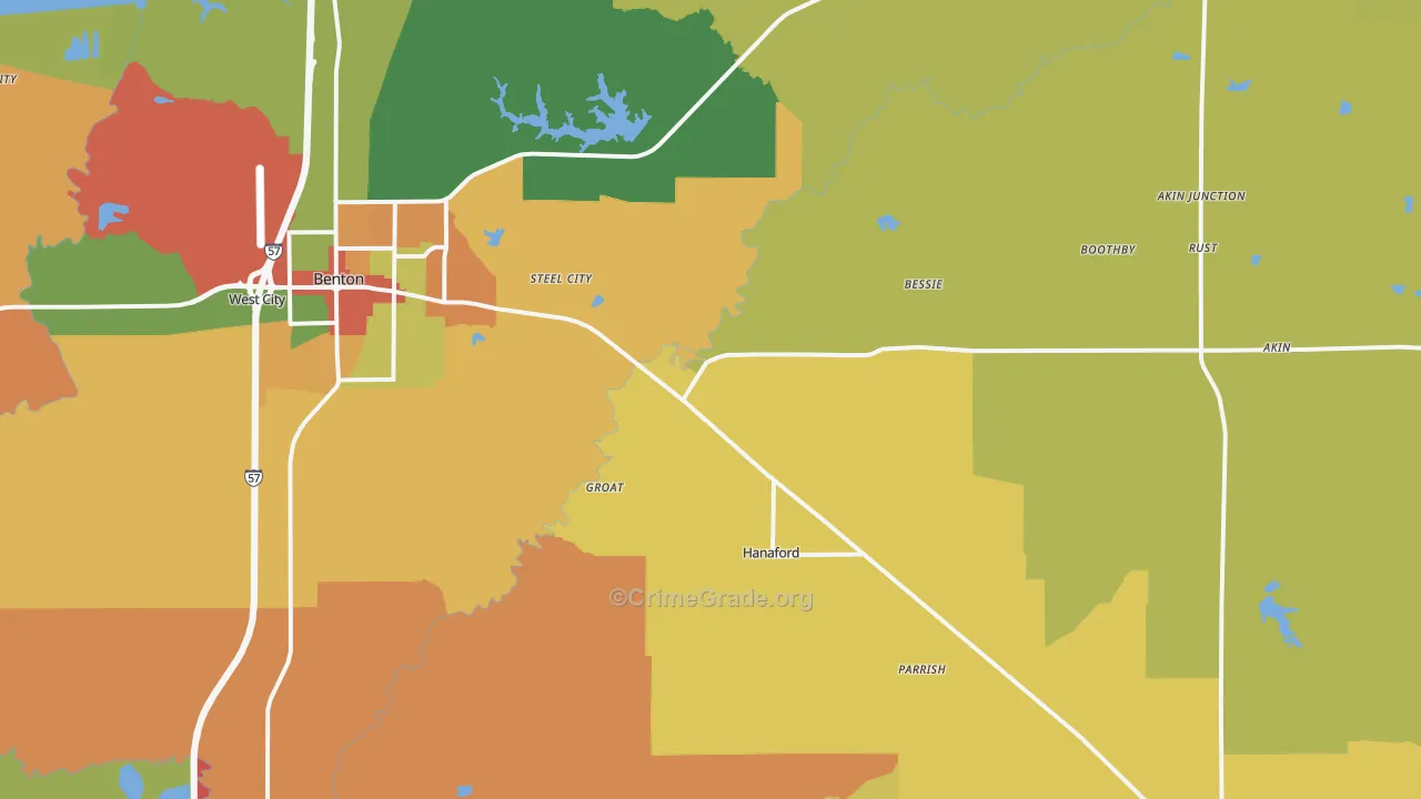 Logan, IL Map of Arson Rates